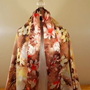 Genuine Silk Reversible Wrap, Scarf, Shawl, Hong Kong NWT